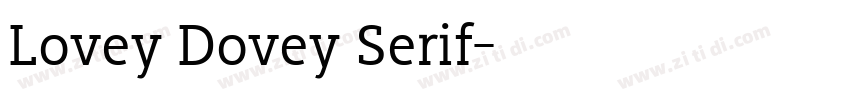 Lovey Dovey Serif字体转换